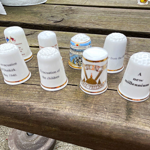 China porcelain thimbles - china/porcelain,