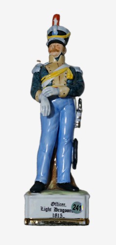 Hand painted porcelain officer - painted,