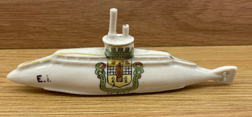 Crested china ww1 submarine - submarine, by