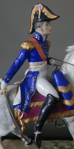 Antique porcelain equestrian - porcelain,
