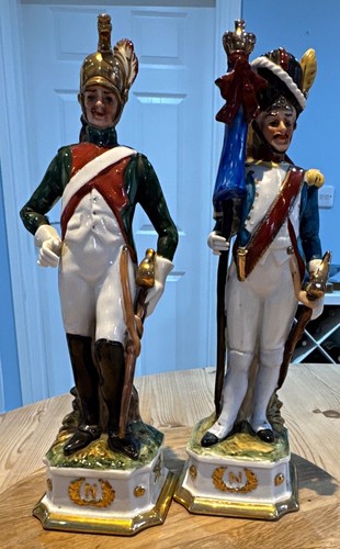 Two vintage capodimonte - capodimonte, style
