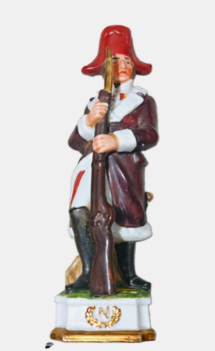 Porcelain military soldier - porcelain,