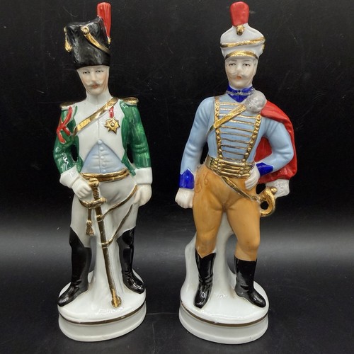 Military figures porcelain - military,