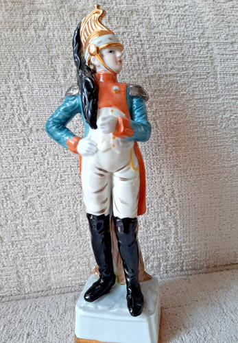 Porcelain figurine soldier - porcelain,