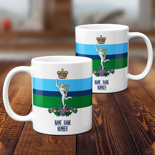Personalised royal signals mug - royal,